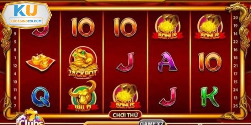 Dancing Papa có các biểu tượng đặc trưng